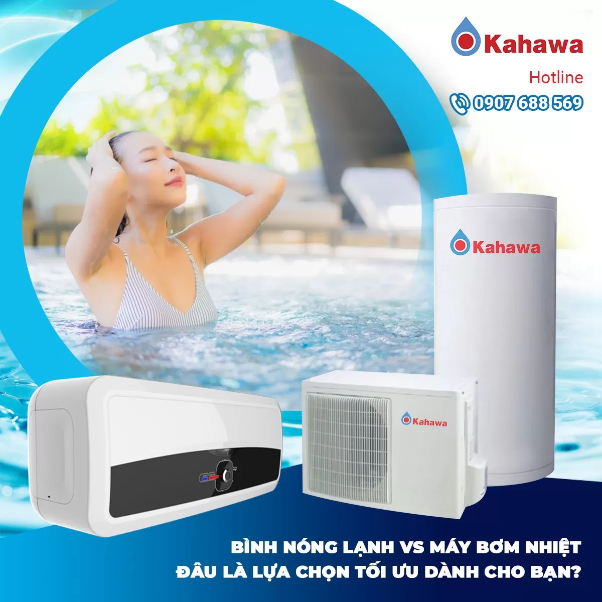 So sánh bình nóng lạnh thông thường với máy bơm nhiệt Heat pump